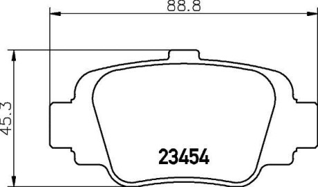 Колодки гальмівні задні дискові Nissan Micra 1.0, 1.3 (92-00) NISSHINBO NP2066