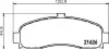 Колодки тормозные дисковые передние Nissan Micra II 1.0, 1.3, 1.5 (92-03) NISSHINBO NP2067 (фото 1)