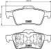 Колодки тормозные дисковые задние Renault Laguna II, Megane II 1.6, 1.8, 1.9, 2.0 (01-09) NISSHINBO NP2072 (фото 1)