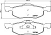 Колодки гальмівні передні дискові Mazda Tribute 2.0, 3.0 (06-08)/Ford KA 1.2, 1.3 (08-) NISSHINBO NP5028 (фото 1)