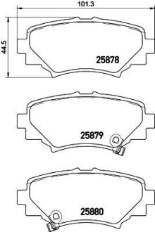 Колодки гальмівні дискові Mazda 3 (BM, BN) (13-) NISSHINBO NP5035 (фото 1)