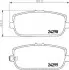 Колодки гальмівні задні дискові Mazda MX-5 1.8, 2.0 (05-) NISSHINBO NP5043 (фото 1)