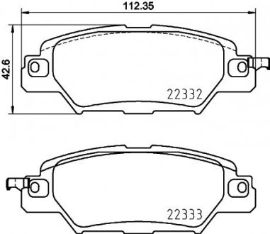 Колодки гальмівні дискові Mazda CX-5 (11-) NISSHINBO NP5051