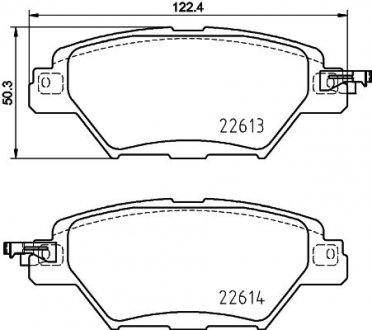 Колодки гальмівні задні дискові Mazda CX-9 (16-) NISSHINBO NP5070