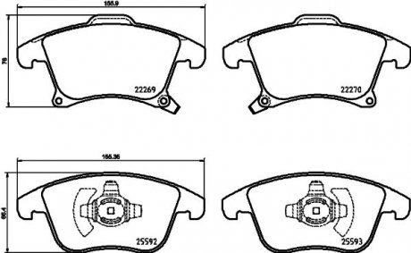 Колодки дискові гальмівні Ford Mondeo V (14-) NISSHINBO NP5079