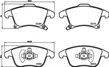 Колодки дискові гальмівні Ford Mondeo V (14-) NISSHINBO NP5079