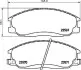 Колодки тормозные дисковые передние Hyundai Santa Fe 01-06)/Ssang Yong Actyon, Kyron, Rexton 2.0, 2.4, 2.7 (05-) NISSHINBO NP6007 (фото 1)