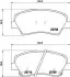 Колодки гальмівні передні дискові Hyundai Accent, i20, Elantra/Kia Rio III 1.4, 1.6, 1.8 (11-) NISSHINBO NP6015 (фото 1)