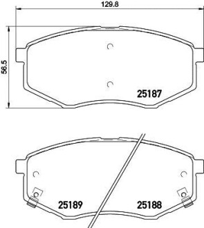 Колодки гальмівні передні дискові Hyundai i20 1.4, 1.6 (10-) NISSHINBO NP6039 (фото 1)