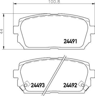 Колодки гальмівні задні дискові Kia Carens 1.6, 2.0 (06-) NISSHINBO NP6064