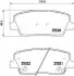 Колодки гальмівні задні дискові Hyundai Santa Fe/Kia Sportage 2.0, 2.2, 2.4 (09-) NISSHINBO NP6083 (фото 1)