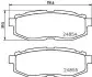 Колодки тормозные дисковые задние Subaru Forester 2.0 (13-19), Tribeca 3.0, 3.6 (06-14) NISSHINBO NP7013 (фото 1)