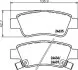 Колодки гальмівні задні дискові Honda CR-V III 2.0, 2.2, 2.4 (06-) NISSHINBO NP8014 (фото 1)