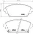 Колодки гальмівні передні дискові Honda Accord VI 1.8, 2.0, 2.3 (98-02) NISSHINBO NP8028 (фото 1)