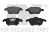Тормозные колодки перед. (19.3мм) Citroen C5 Ford Mondeo S-Max Volvo S80 V70 05- NK 222568 (фото 1)