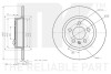 Диск гальмівний невентильований NK 3147172 (фото 1)