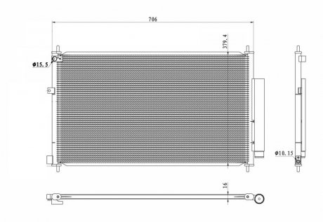 Конденсер кондиціонера NRF 350419