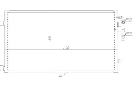 Радіатор кондиціонера BMW i3 (l01) 13- NRF 350467