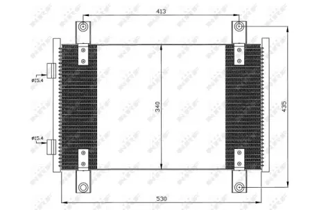 Радіатор кондиціонера Citroen Jumper/Fiat Ducato/Peugeot Boxer 2.0-2.8D 02- NRF 35501