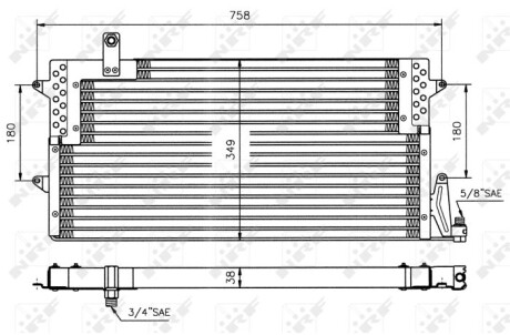 Конденсер кондиционера NRF 35534