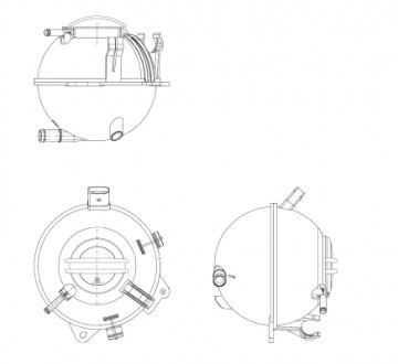 Бачок расширительный VW Caddy/Golf/Passat/Skoda Octavia/Rapid 04- NRF 454082