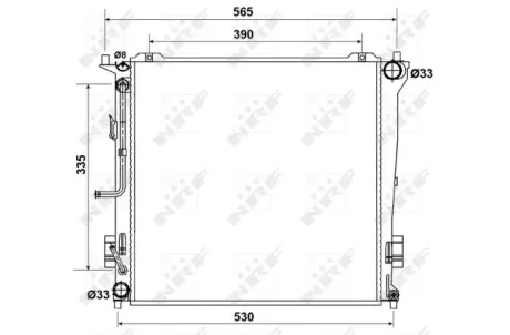 Радіатор охолодження Hyundai i30 07-/Kia Ceed 1.6 CRDi 06- NRF 53163