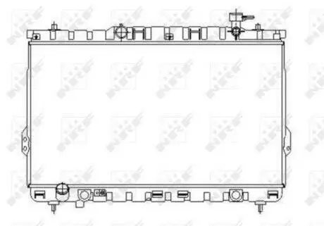 Радіатор охолодження Hyundai Santa Fe 2.0-2.4/2.0 CRDi 00- NRF 53357