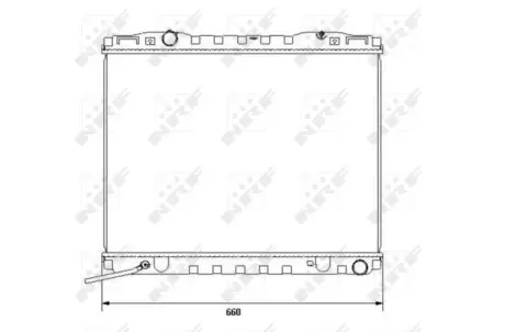 Радіатор охолодження Kia Sorento 2.4/2.5 CRDi 02- NRF 53365