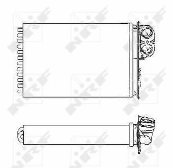 Радіатор пічки Citroen C5 1.8-3.0/2.0 HDi 01- NRF 53553