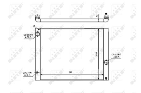 Радіатор охолоджування NRF 53728