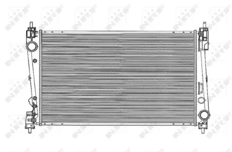 Радіатор охолодження Fiat Doblo 1.6D Multijet 15- NRF 53836