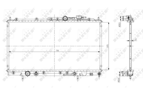 Радіатор охолодження NRF 56078