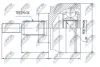 ШРУС наружный (комплект) (38x29 зубов) VW Multivan V T5 2.0-3.2 03- NTY NPZVW033 (фото 1)