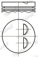 Поршень (72,5 мм) Chevrolet - Z 12 XE NURAL 8710270010 (фото 1)