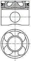 Поршень (84 мм) Opel - X20DTL,Y20DTL NURAL 8710280010 (фото 1)