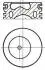 Поршень (83+0,5мм) Ford - BHPA,F9DA,F9DB,FFDA,HCPA,HCPB,P7PA,P7PB,P9PA,P9PB,P9PC,P9PD,R2PA,R3PA,RWPE NURAL 8710700710 (фото 1)