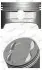 Поршень з кільцями FORD 79,50 1.6i 16V Zetec NURAL 87-141307-20 (фото 1)