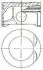 Поршень з кільцями OPEL 82.1 X18XE NURAL 87-307707-10 (фото 1)