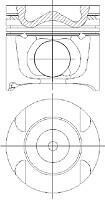Поршень NURAL 87-422007-10