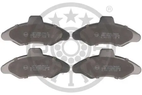 Гальмівні колодки дискові Optimal BP-09664