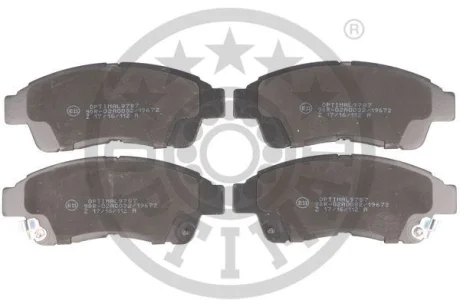 Гальмівні колодки дискові Optimal BP-09787