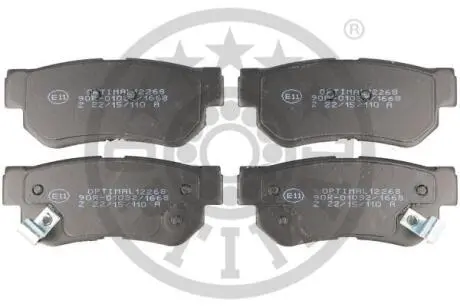 Гальмівні колодки дискові Optimal BP-12268
