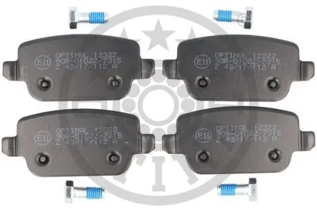 Гальмівні колодки дискові Optimal BP-12322