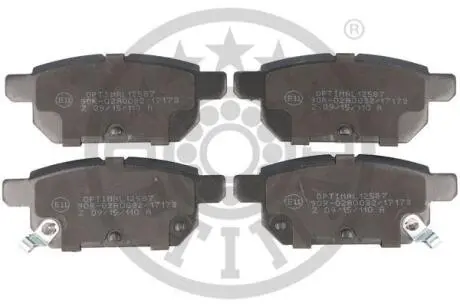 Гальмівні колодки дискові Optimal BP-12587
