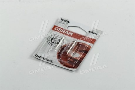 Лампа вспомог. освещение W5W 12V 5W W2, 1X9, 5d ORIGINAL LINE (2 шт) blister (выр-во) OSRAM 2825-02B