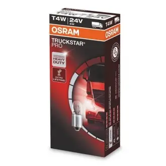 Лампочка допоміжна, 1шт, T4W, 24В, max. 4Вт, тип гнізда BA9S, основна лампа OSRAM 3930TSP
