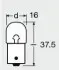 Лампа накаливания R5W 12V 5W OSRAM 5007ULT (фото 3)