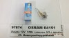 Лампа фарная H3 12v 55w Pк22s (выр-во) OSRAM 64151 (фото 1)