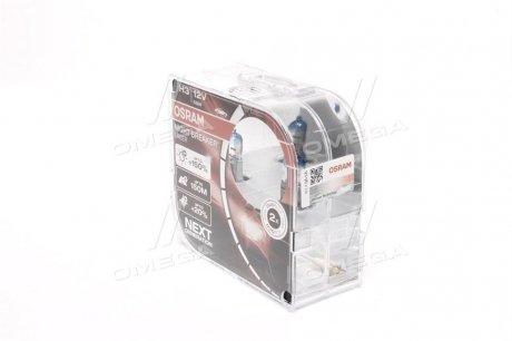 Лампа фарная H3 12V 55W PК22s NIGHT BREAKER LASER Next Generation (+150) компл.(выр-во) OSRAM 64151NL-HCB