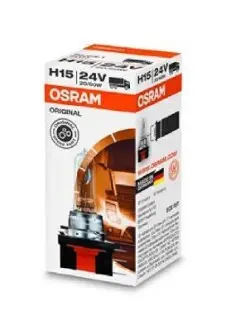 Лампочка галоген, 1шт, H15, 24В, max. 60/20Вт, тип гнізда PGJ23T-1 OSRAM 64177